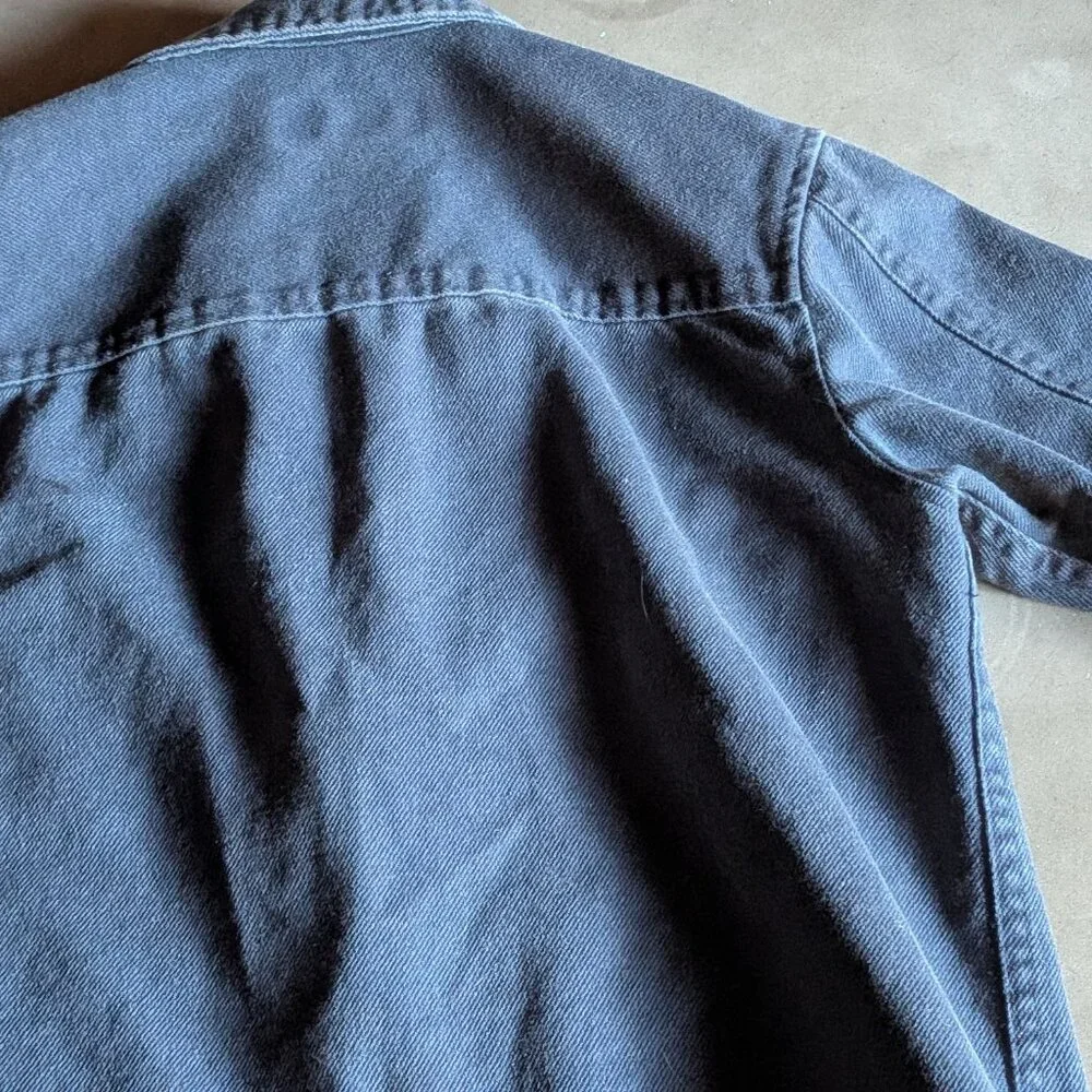 Zara Kids Blue Denim Zip-Up Chore Jacket - Size 6-7 (120cm)